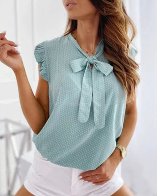 Miley – Classy Blouse with Knot Design