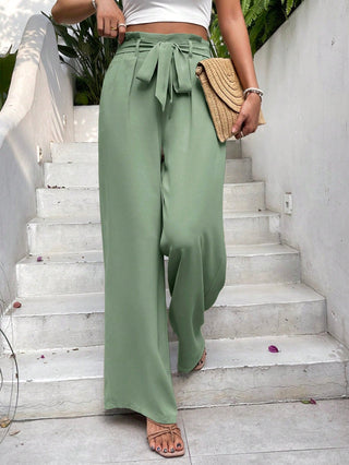 Miranda - Stylish Loose Fit Pants with Belt