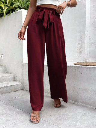 Miranda - Stylish Loose Fit Pants with Belt