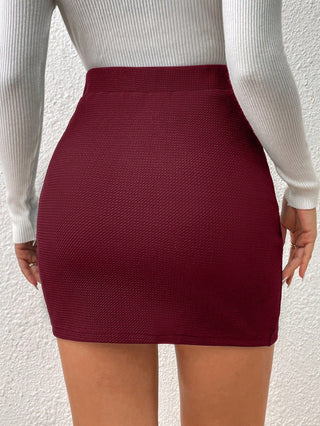 Lacey - Classy Mini Skirt with Wrap Design