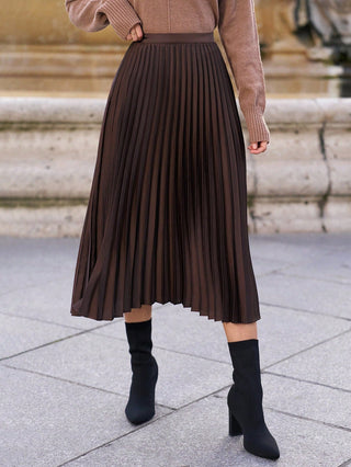 Elliot - Stylish Pleated Long Skirt