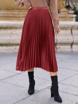 Elliot - Stylish Pleated Long Skirt