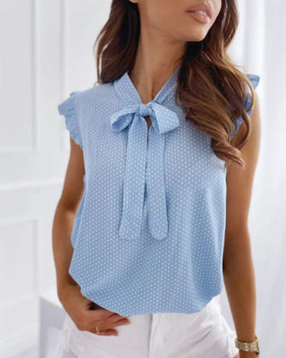 Miley – Classy Blouse with Knot Design