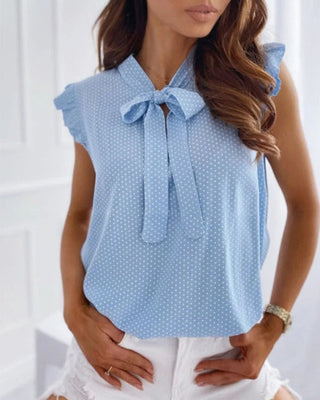 Miley – Classy Blouse with Knot Design