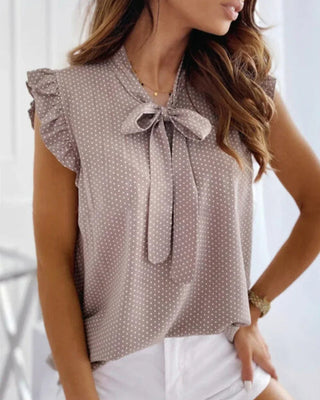 Miley – Classy Blouse with Knot Design