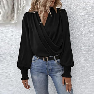 Hannah - Top with Puffed Sleeves Design