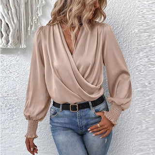 Hannah - Top with Puffed Sleeves Design