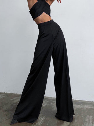 Lucille - Oversized Satin Wide Pants