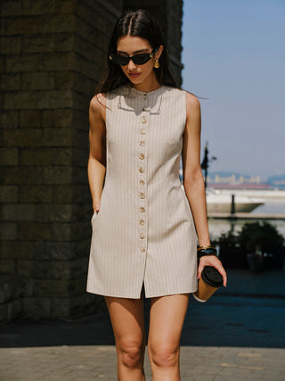 Kaia - Classy Midi Dress with Buttons
