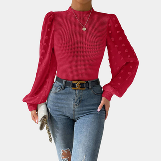 Isabella - Top with Puffed Sleeves