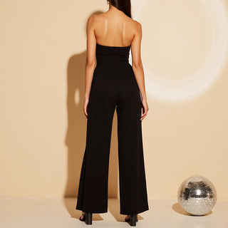 Brittany - Classy Sleeveless Jumpsuit with Wide Pipes