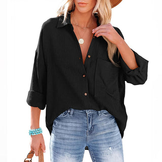 Meredith - Stylish Casual Blouse with Loose Fit