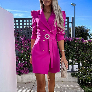 Dana - Elegant Blazer Dress with Belt