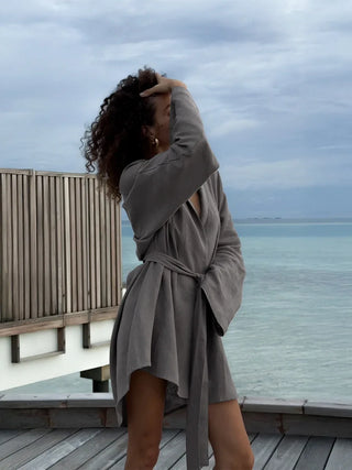 Ariyah - Linen Summer Robe Dress