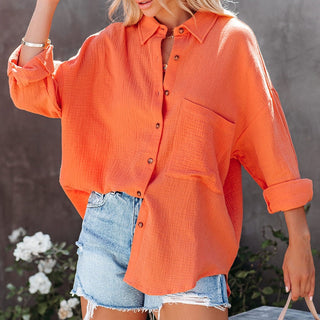 Meredith - Stylish Casual Blouse with Loose Fit