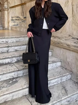 Harlee - Classy Long Satin Skirt