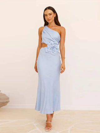 Tessa - Elegant Dress with Flower Design