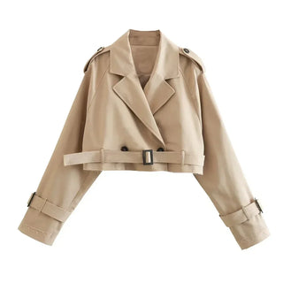 Vivi - Stylish Cropped Trenchcoat