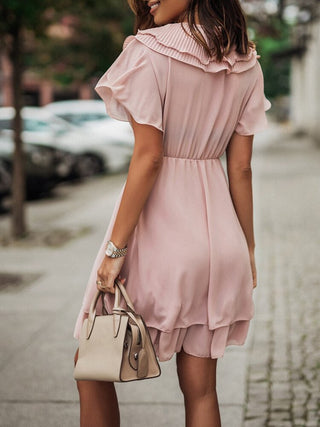 Kourtney - Classy Dress with Ruffles