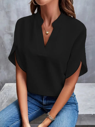 Indy - Elegant Blouse with V-Neck Design